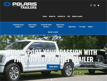 Tablet Screenshot of polaris-trailers.com